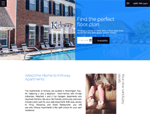 Tablet Screenshot of kirkwayapartments.com